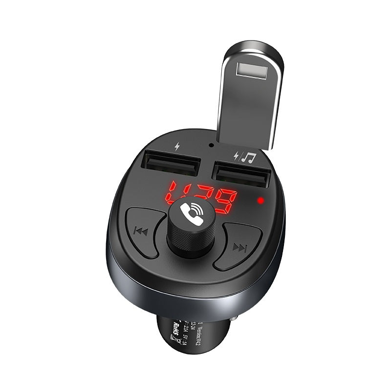 Fast Car Charger With FM Transmitter and Dual USB Port For iPhone, Android