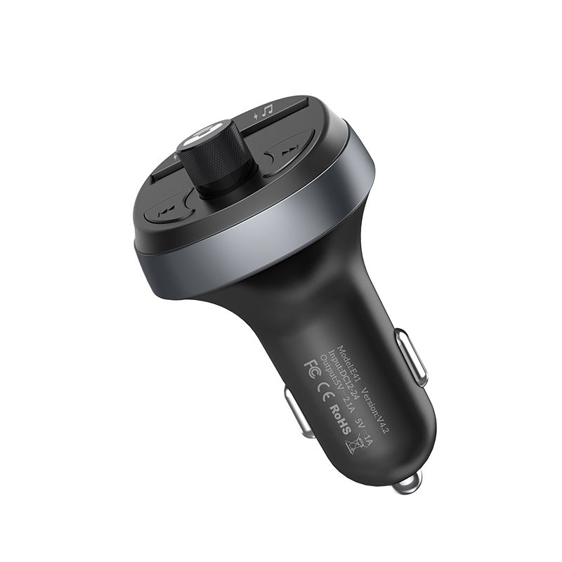 Fast Car Charger With FM Transmitter and Dual USB Port For iPhone, Android