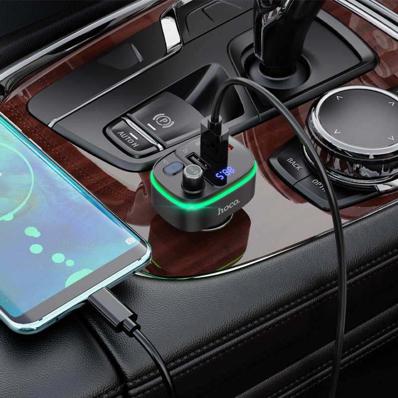 Premium High-Quality Fast Car Charger with FM Transmitter