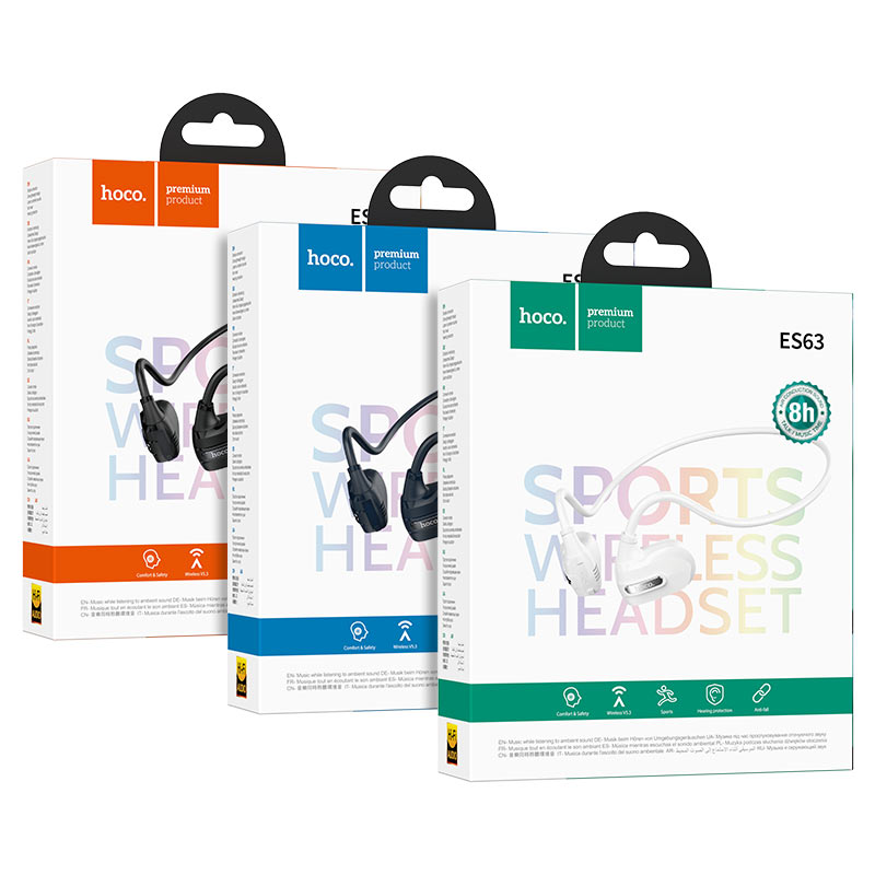 Wireless Round Neck Air Conduction BT Earphones For Sports