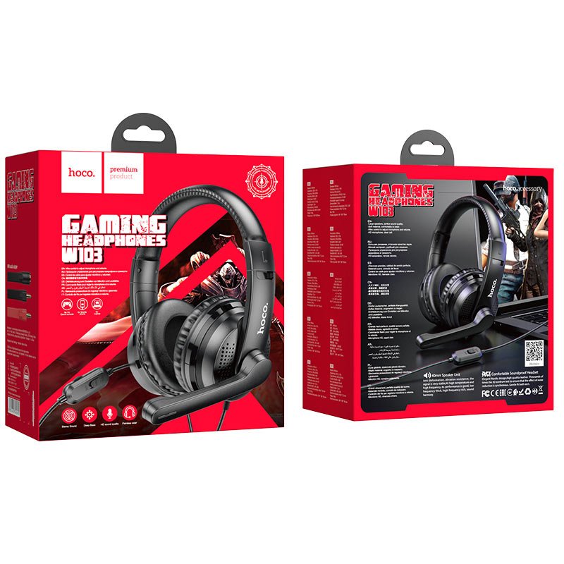 Hoco Headphones “W103 Magic tour” gaming headset - Virk Tech Solutions