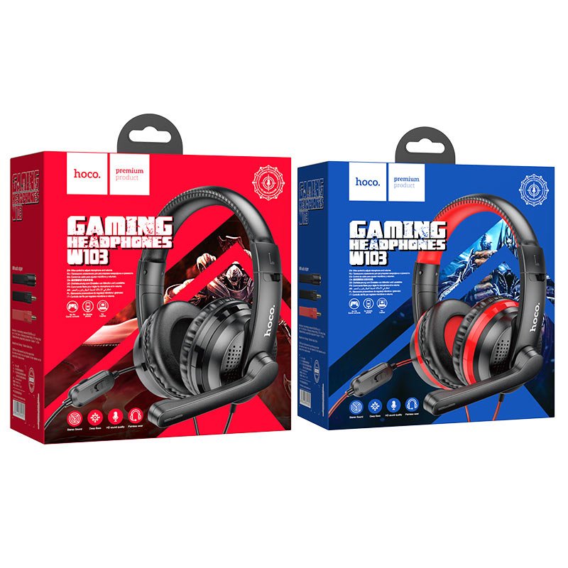 Hoco Headphones “W103 Magic tour” gaming headset - Virk Tech Solutions