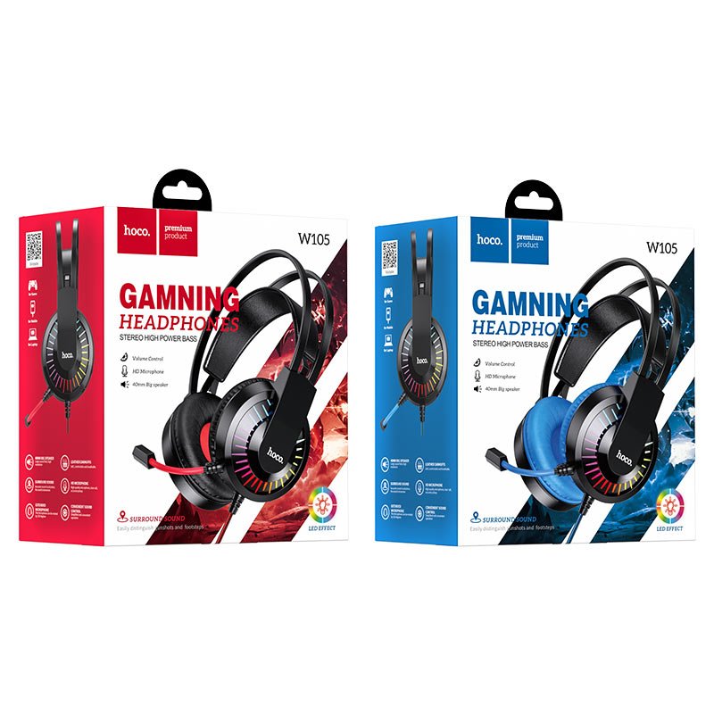 Hoco Headphones “W105 Joyful” gaming headset - Virk Tech Solutions