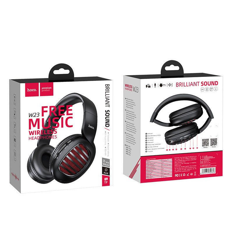 Hoco Headphones “W23 Brilliant” wireless and wired with mic - Virk Tech Solutions