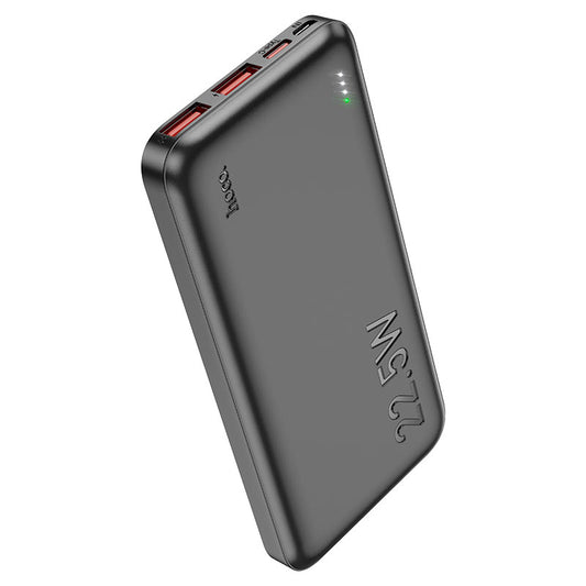 Super Fast 22.5W Ultra-Thin 10000mAh Power Bank with Dual USB and Type-C Ports