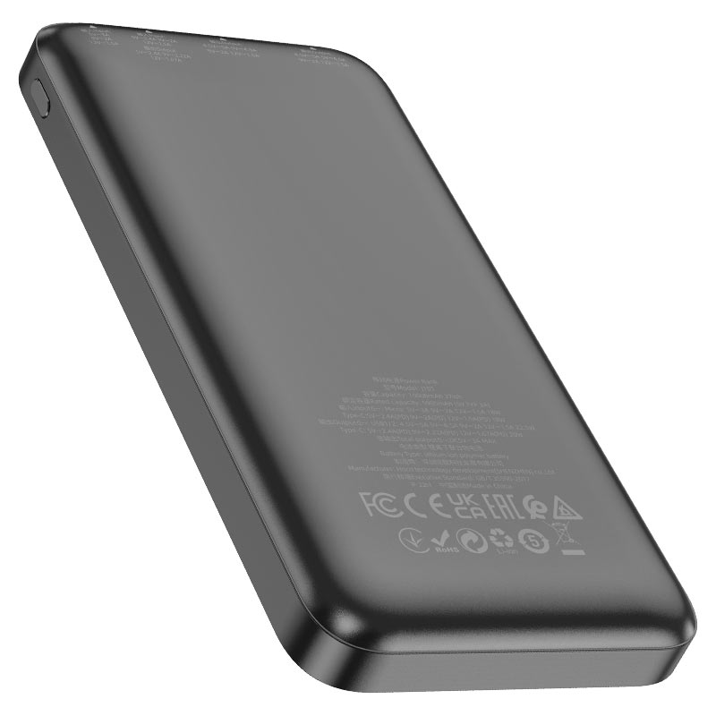 Super Fast 22.5W Ultra-Thin 10000mAh Power Bank with Dual USB and Type-C Ports