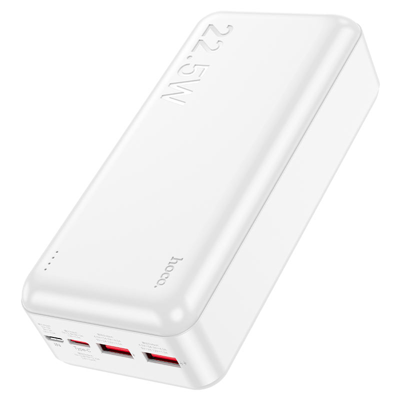 Super Fast 22.5W Ultra-Thin 30000mAh Power Bank with Dual USB and Type-C Ports