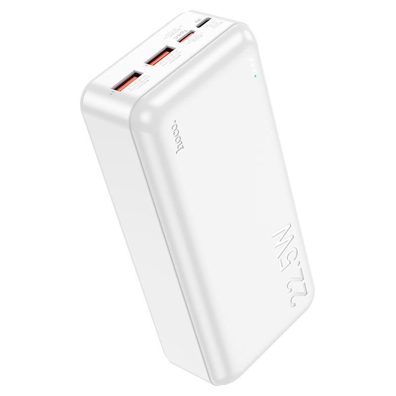 Super Fast 22.5W Ultra-Thin 30000mAh Power Bank with Dual USB and Type-C Ports