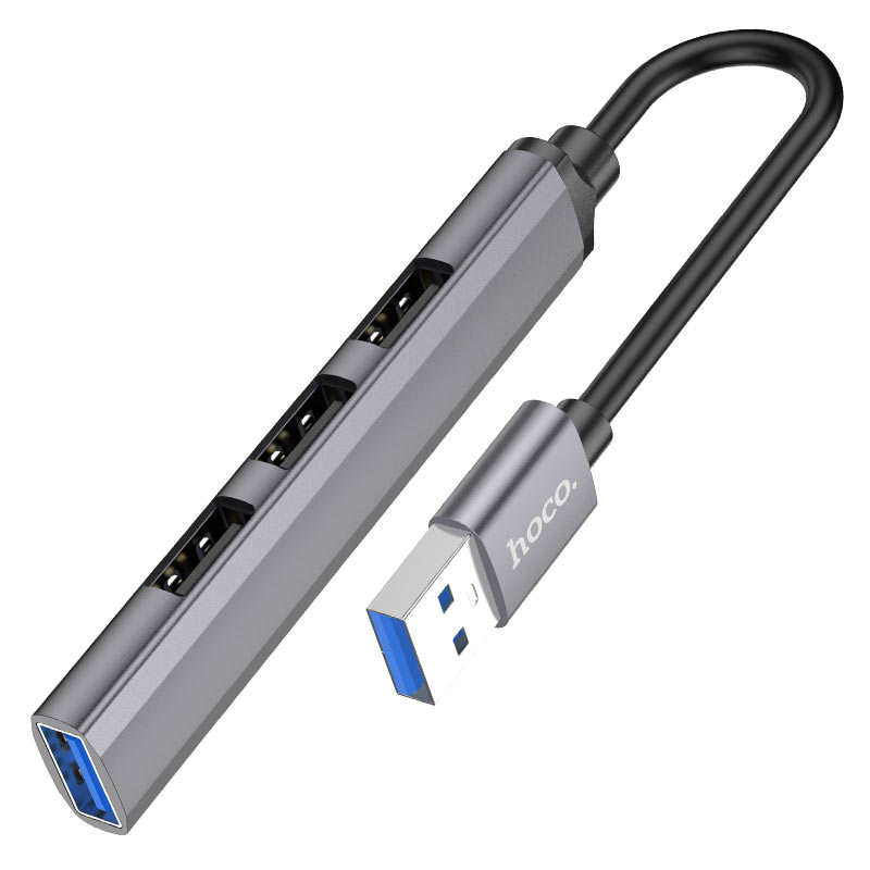 Hoco USB hub 4-in-1 “HB26” USB3.0+USB2.0 x 3 - Virk Tech Solutions