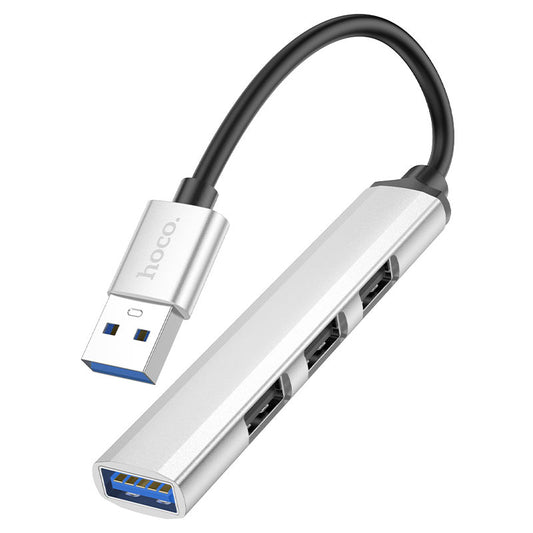 Hoco USB hub 4-in-1 “HB26” USB3.0+USB2.0 x 3 - Virk Tech Solutions