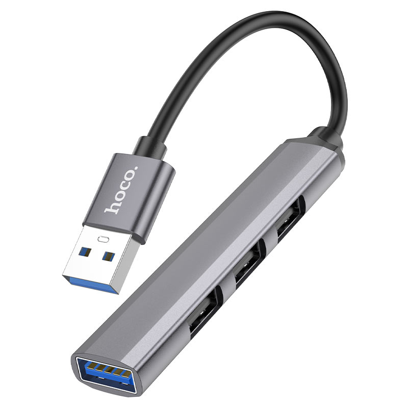 Hoco USB hub 4-in-1 “HB26” USB3.0+USB2.0 x 3 - Virk Tech Solutions