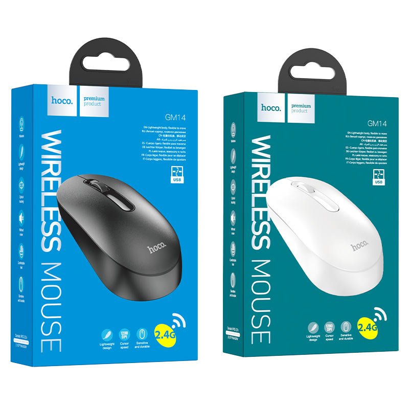 Hoco Wireless mouse “GM14 Platinum” 2.4G - Virk Tech Solutions